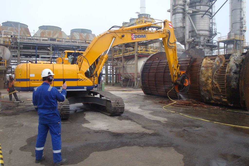 Demolition of boiler