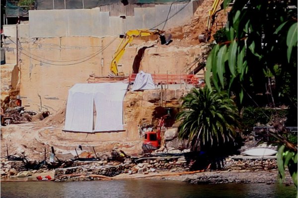A massive excavation using Echidna diamond rocksaws in Sydney