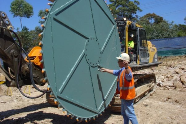 Tungsten carbide construction excavation sandstone