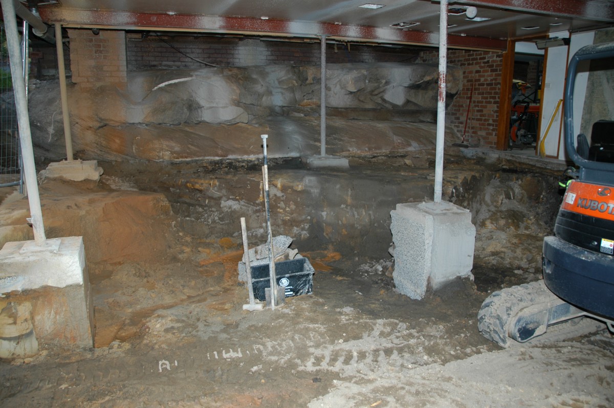 Excavating under house