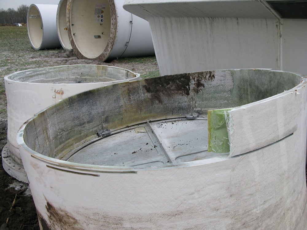Decommissioned wind turbines