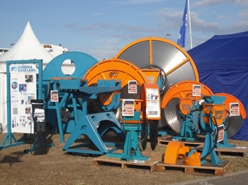 Echidna rock saws on display at Civenex exhibition