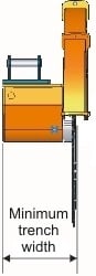 diagram - minimum trench width